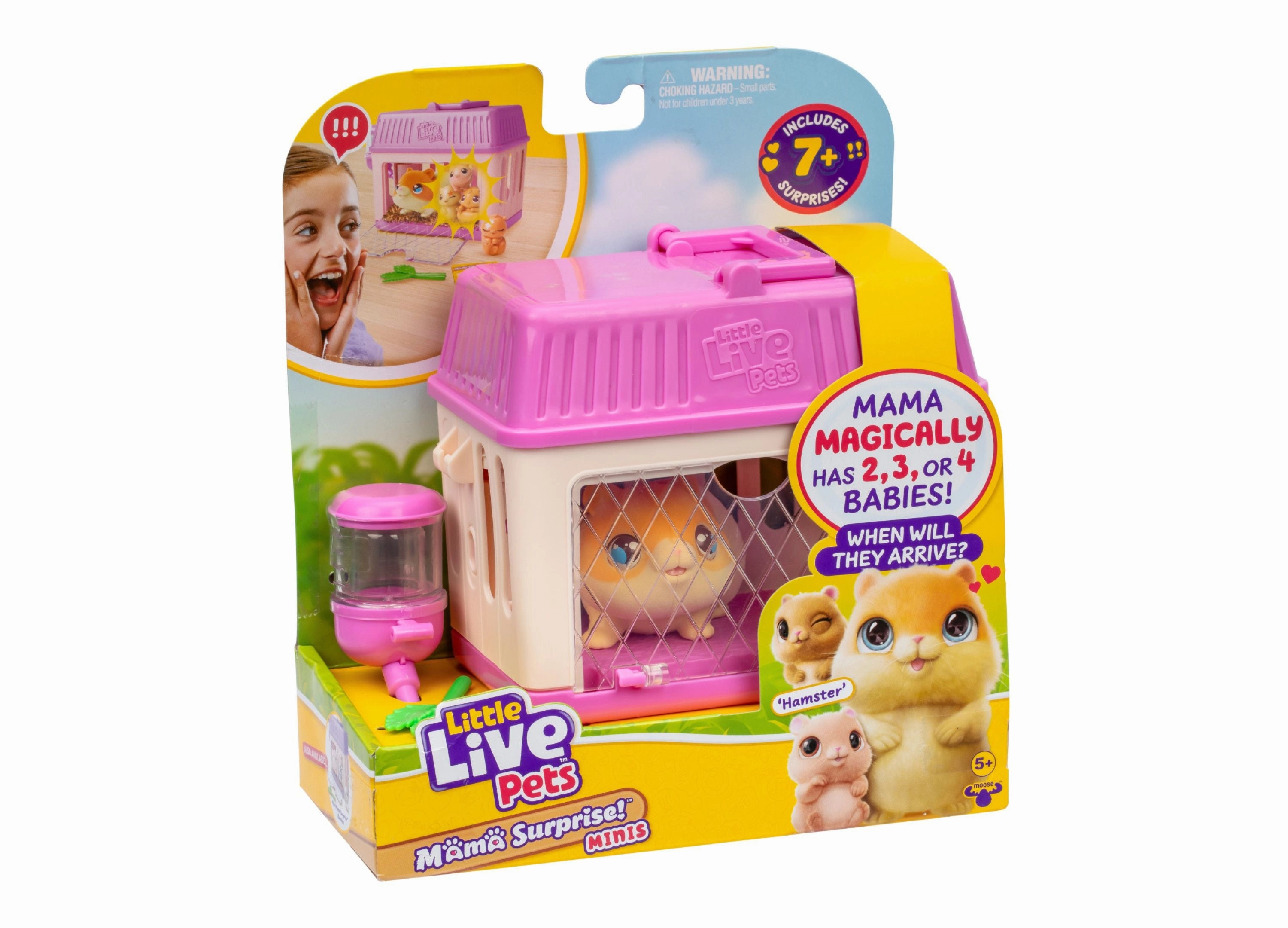 Little Live Pets Mama Surprise Playset - Mini Hamster Family