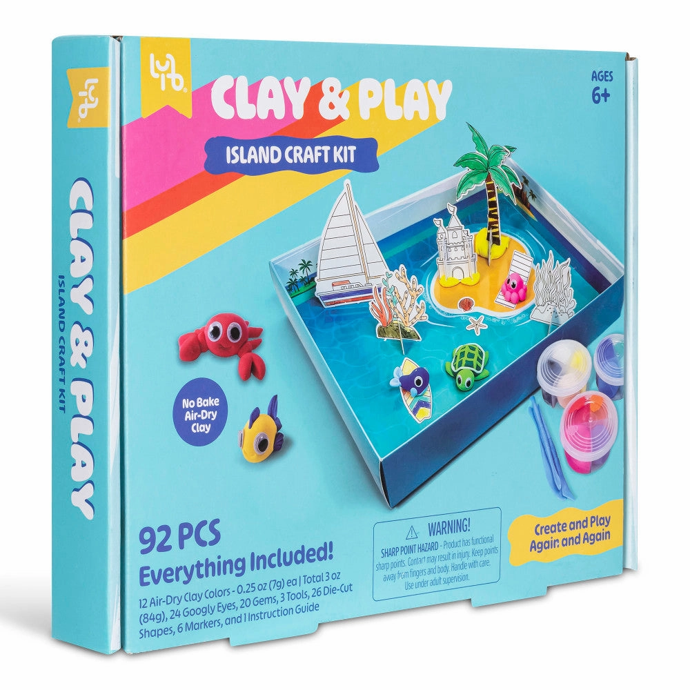 Little Yellow Bicycle Clay & Play Island Adventure Craft Kit - 92pcs