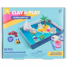 Little Yellow Bicycle Clay & Play Island Adventure Craft Kit - 92pcs