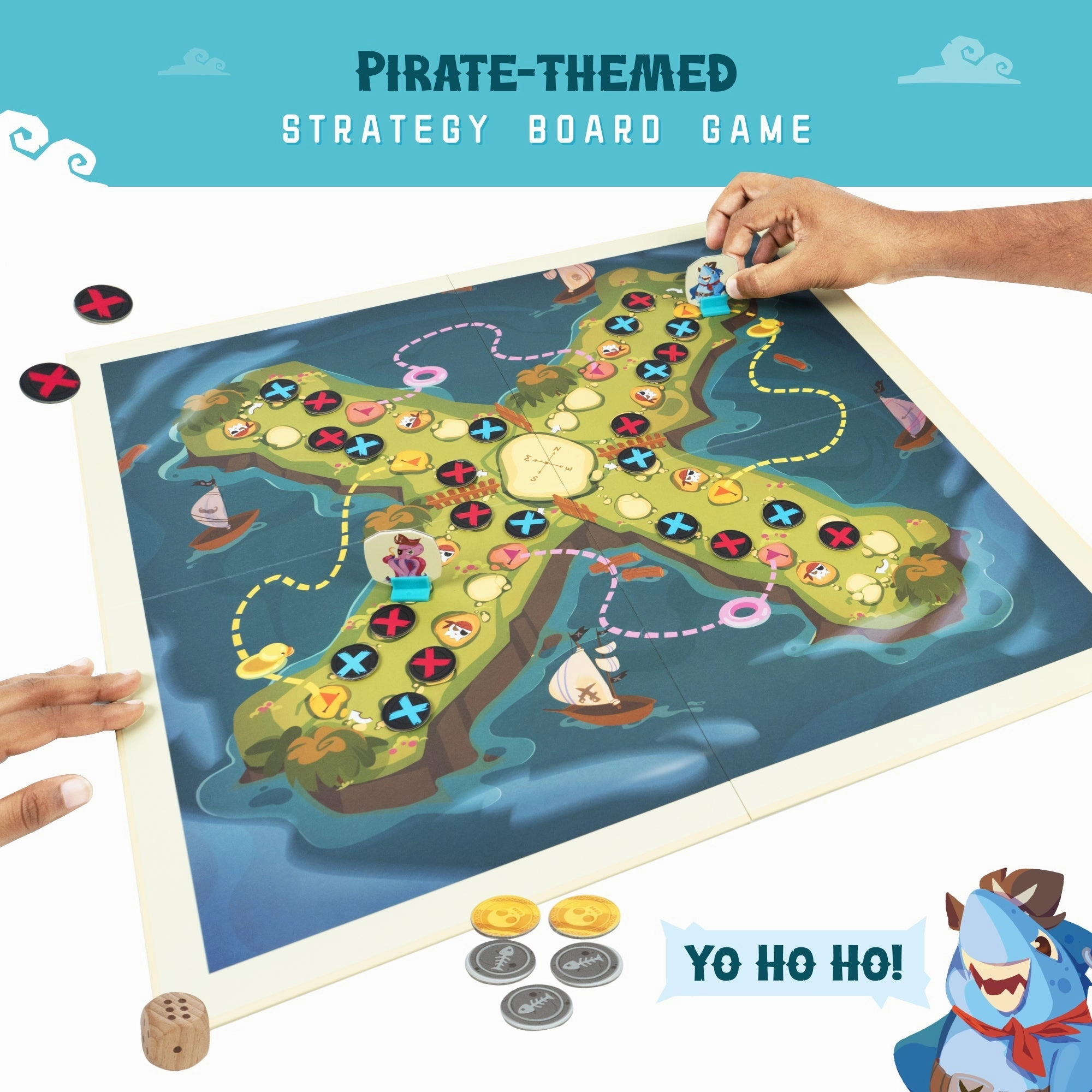 Love Dabble Pirates Paradise 2-4 Player Board Game For Ages 6 Years and Up