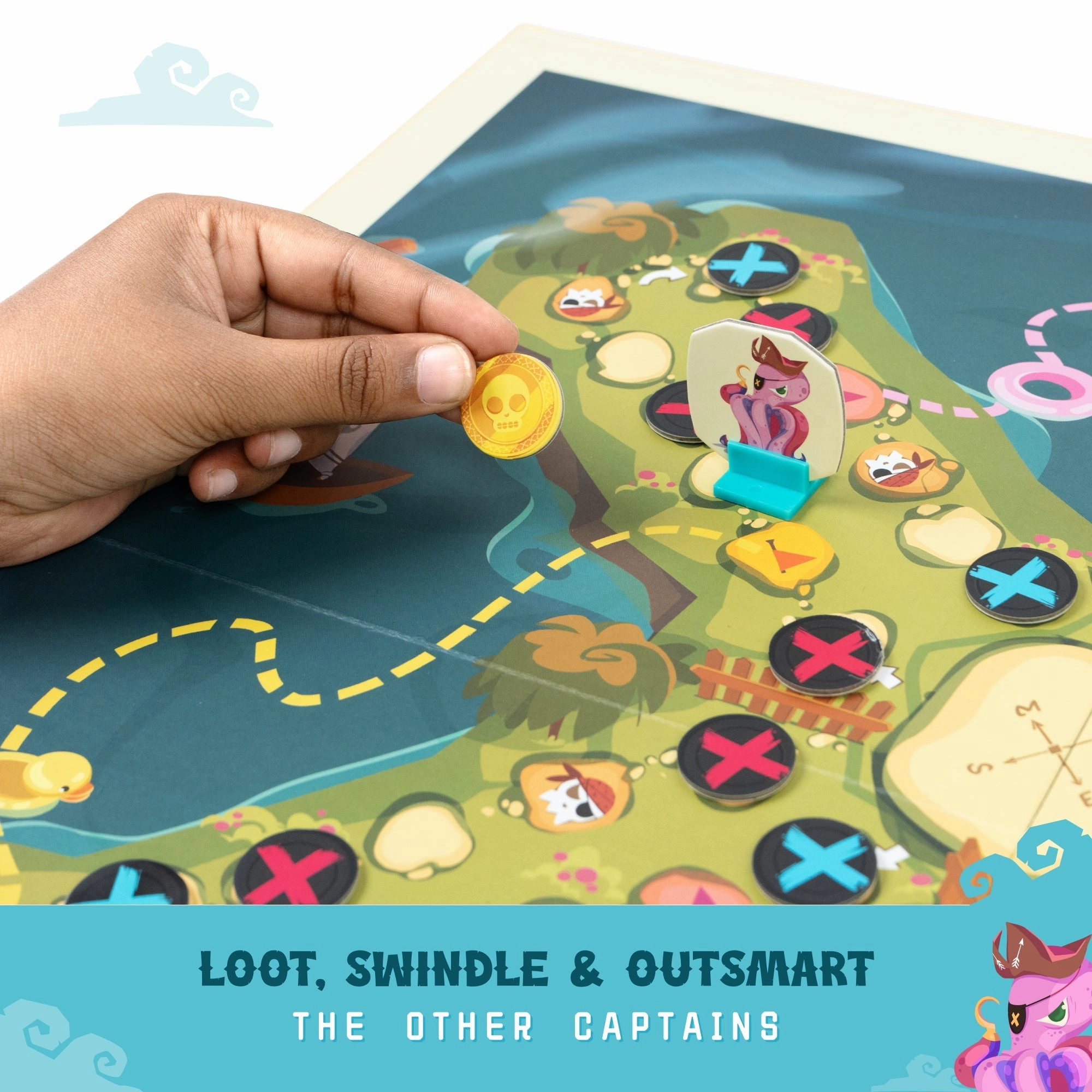 Love Dabble Pirates Paradise 2-4 Player Board Game For Ages 6 Years and Up
