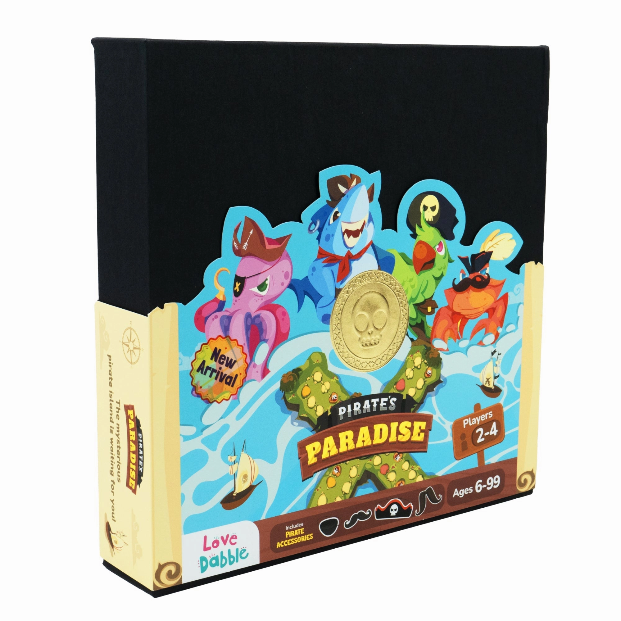 Love Dabble Pirates Paradise 2-4 Player Board Game For Ages 6 Years and Up