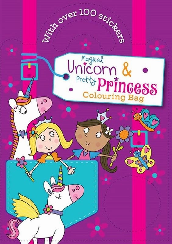 Magical Unicorn & Pretty Princess Colouring Bag