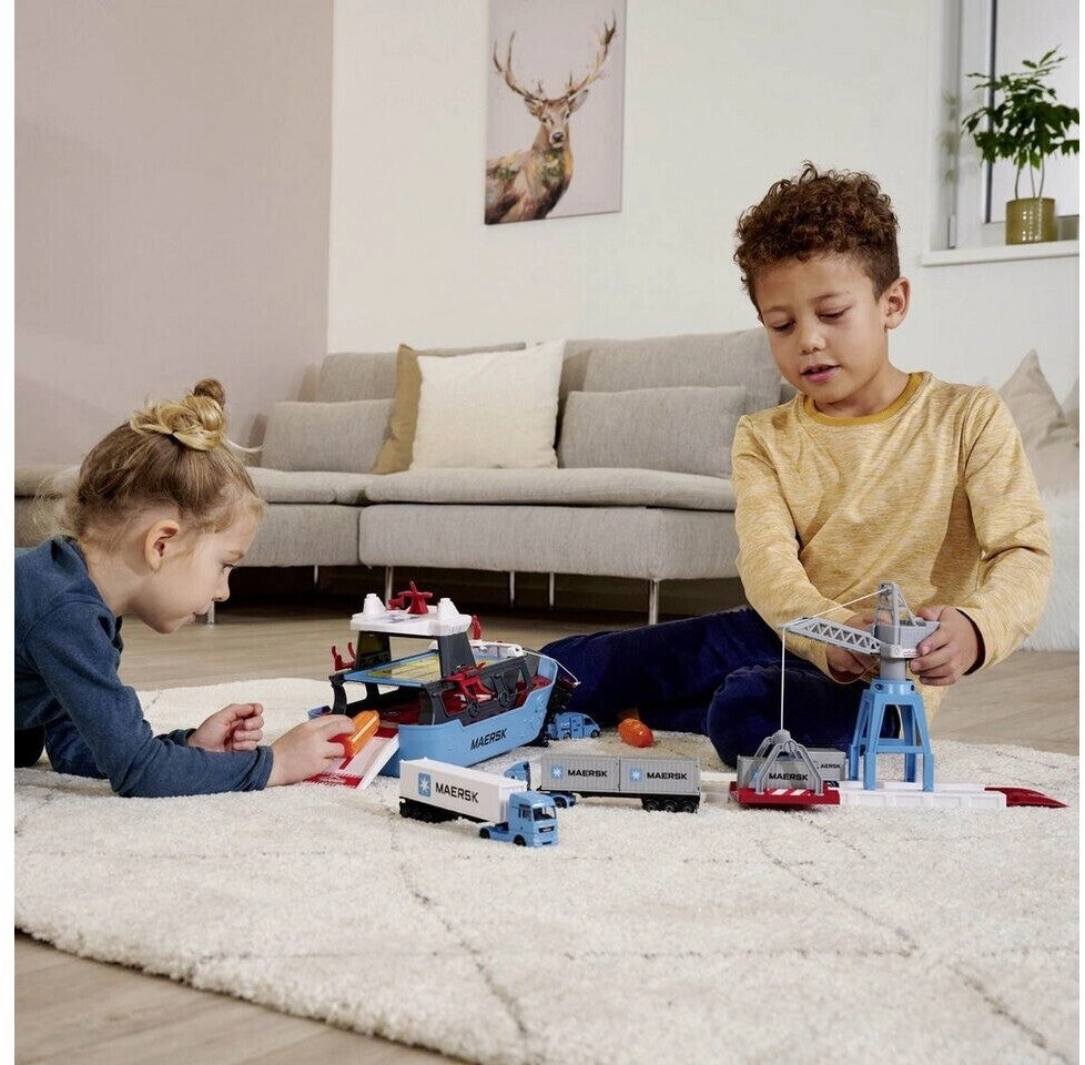 Majorette - Creatix Toy Port with Container Ship For Kids Ages 5 and Above