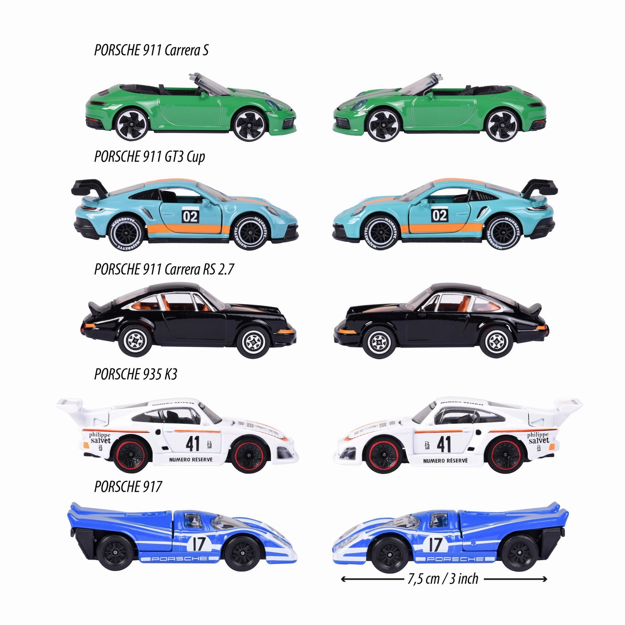 Majorette Porsche Motorsport 5 Piece Gift Pack