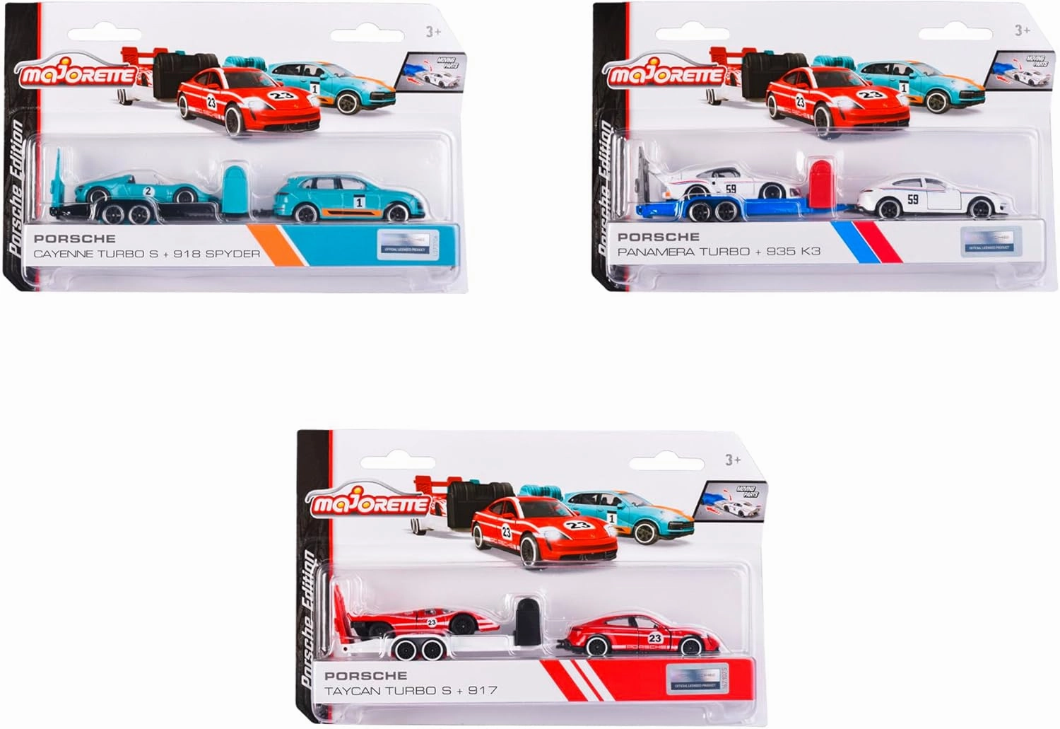 Majorette Porsche Race Trailer Assortment For Kids & Collectors Styles & Design May Vary