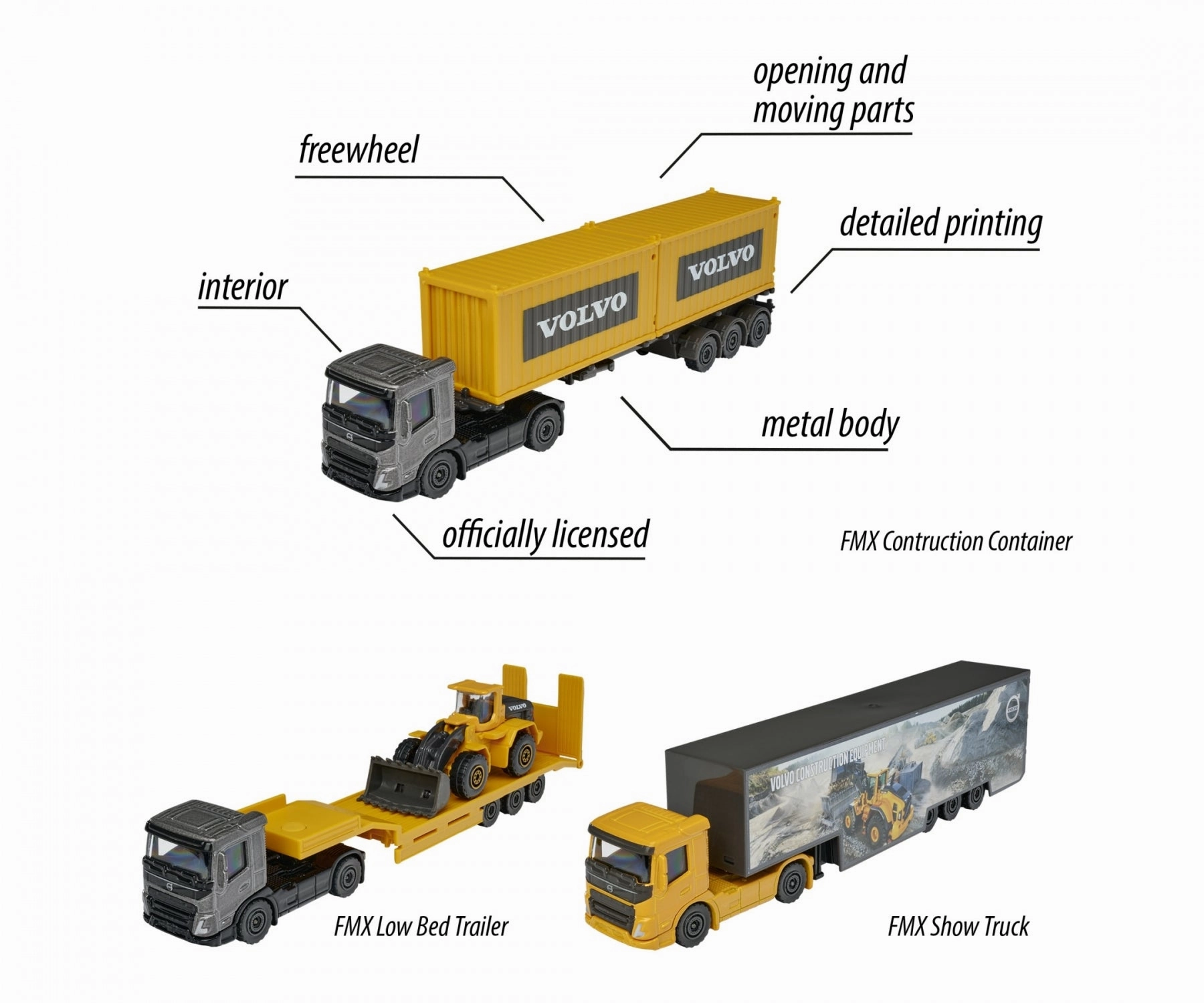 Majorette Volvo Transporter Truck - Design & Style May Vary, Only 1 Model Included