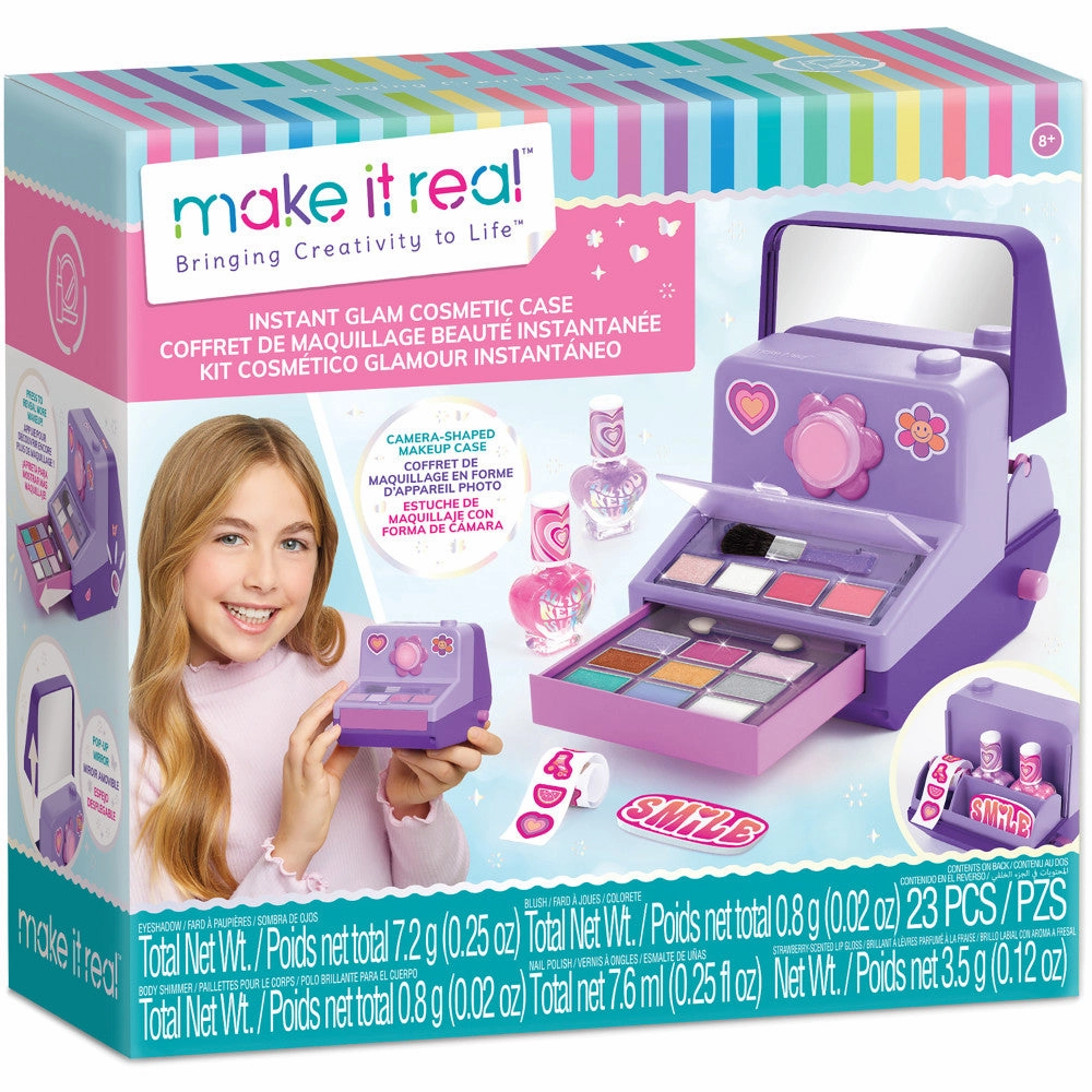 Make It Real Instant Glam 23pc Camera Shaped Cosmetic Case Set