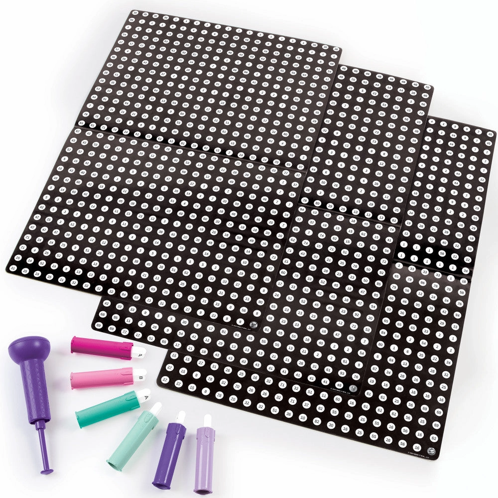 Make It Real Stamp to Reveal Dot Art Kit - DJ Bunny, Frog Princess, Chillin Panda