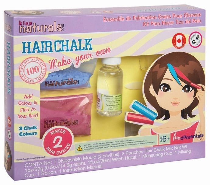 Make your own Hair Chalk Kiss Naturals