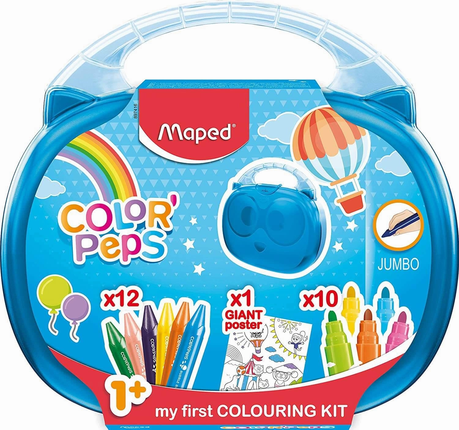 Maped Colour'Peps My First Colouring Set & Storage Case for Age 1 & Up
