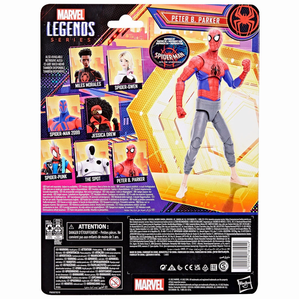 Marvel Legends Series Spider-Man Across The Spider-Verse Figure Peter B. Parker