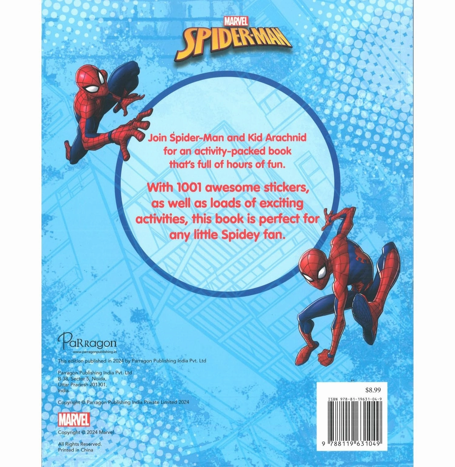 Marvel Spider:Man 1001 Stickers Book : Many Activities with Marvel Stickers for Kids [Paperback] Parragon