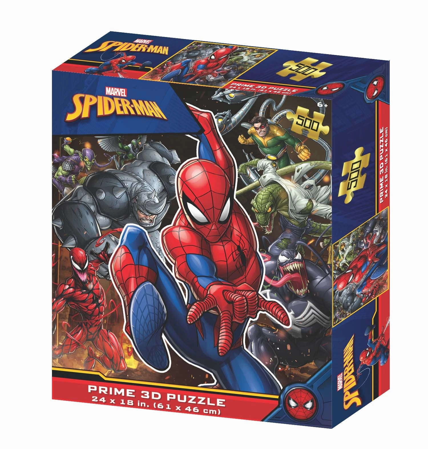 Marvel Spider-Man Cast Ensemble Prime 3D 500 Piece Puzzle