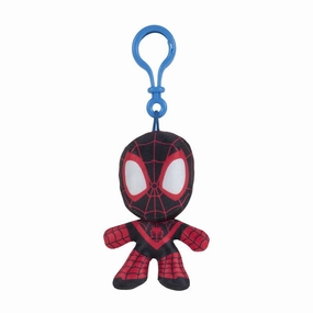 Marvel Spidey & His Amazing Friends Clip Plush Miles Morales: Spider-Man