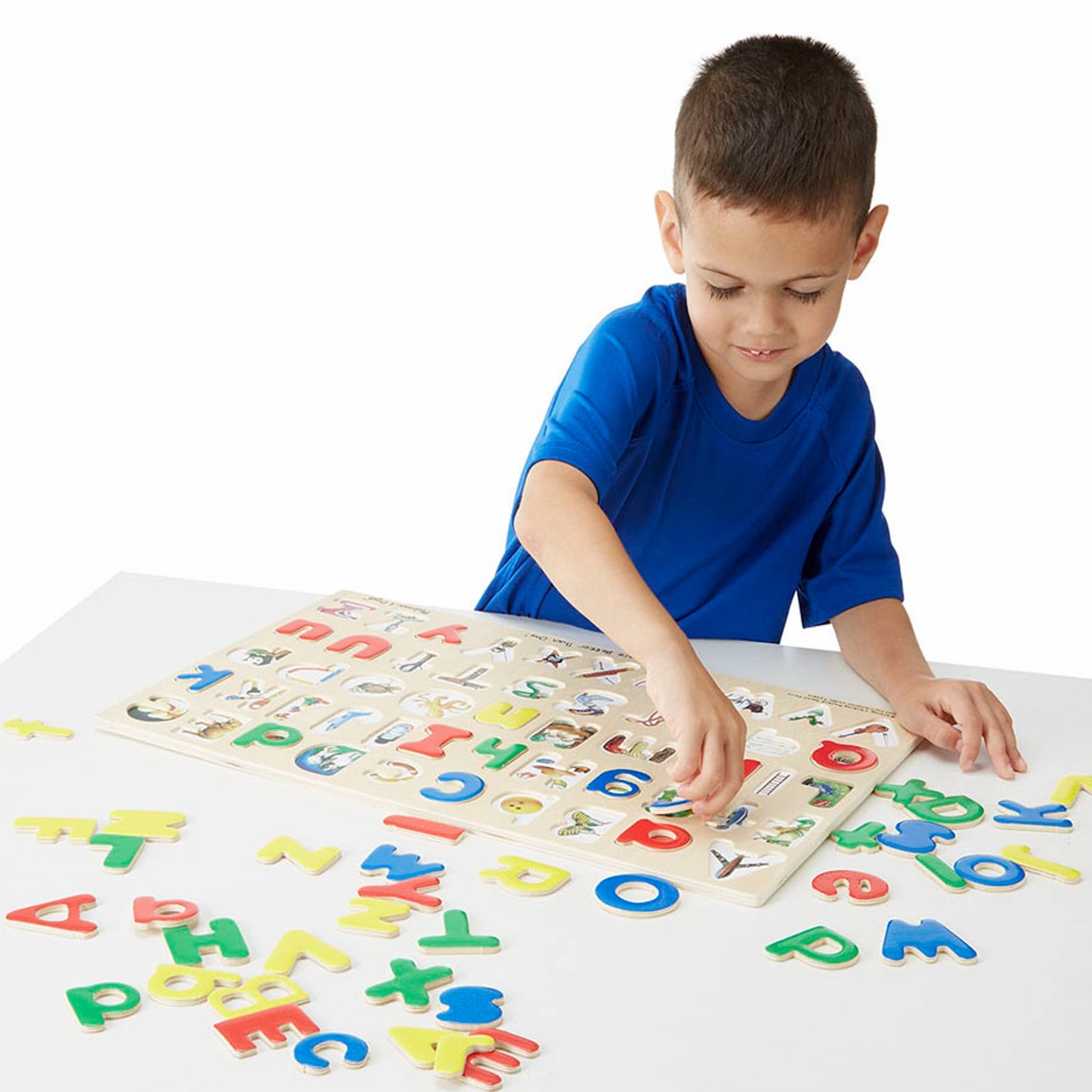 Melissa & Doug Alphabet Adventures - Dual Case Wooden Puzzle