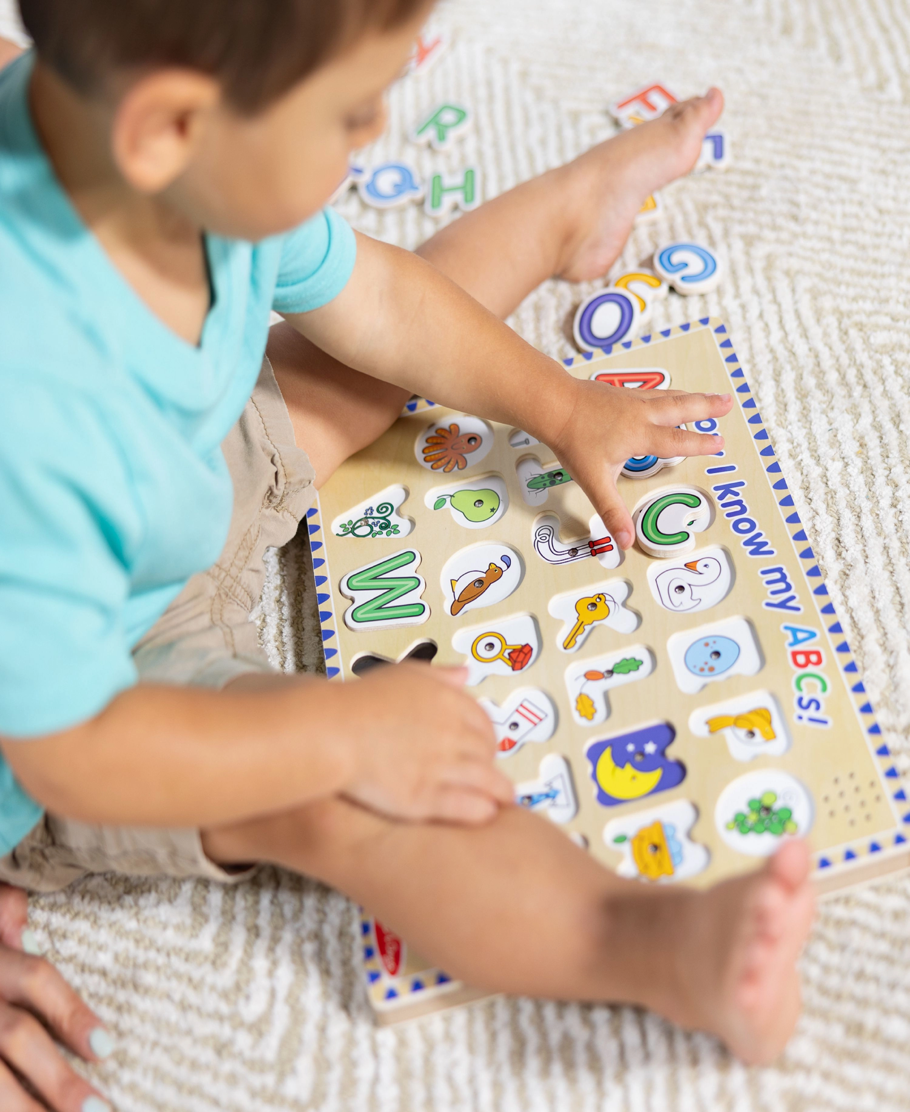 Melissa & Doug Alphabet Sound Puzzle - 26-Piece Brightly Colored Wooden Set