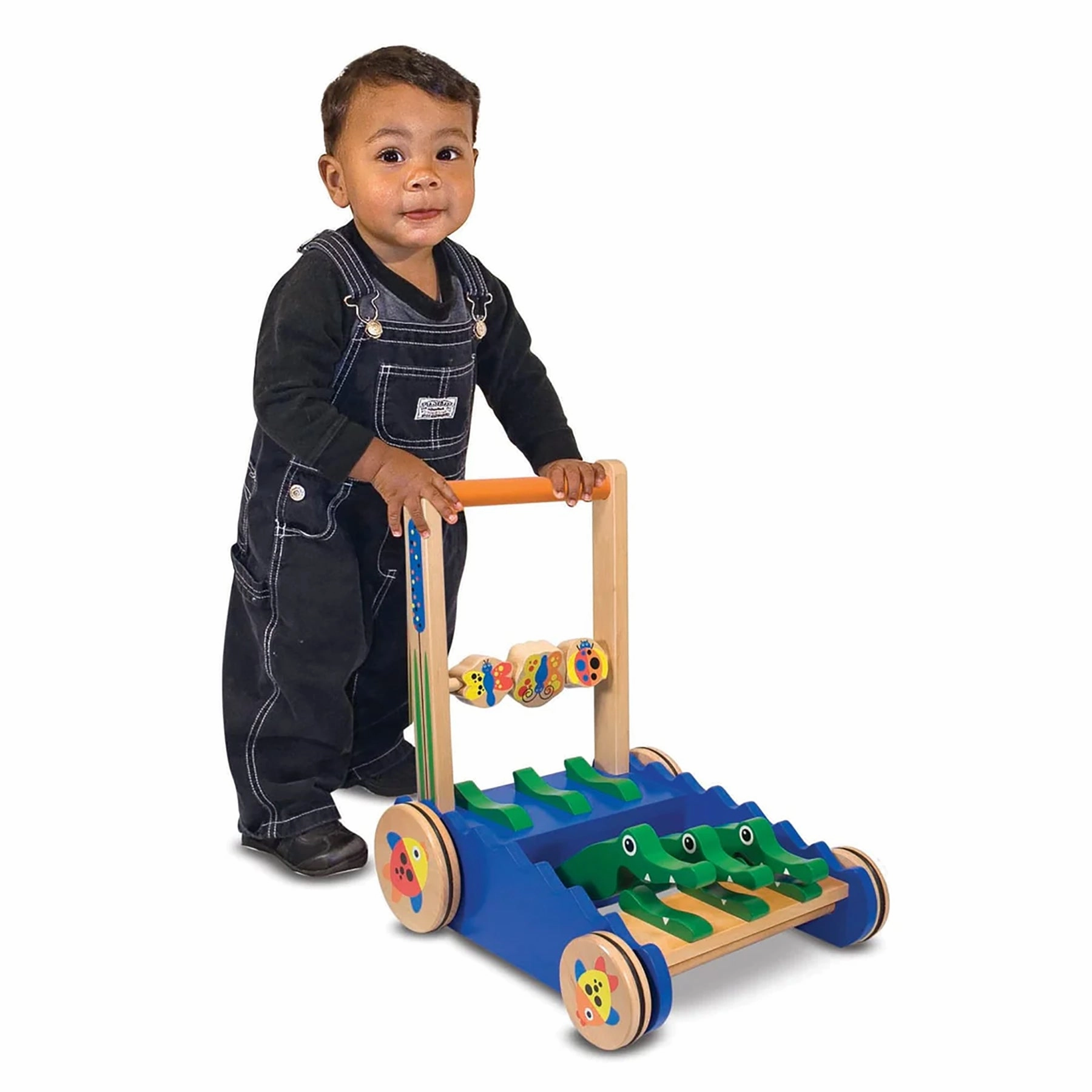 Melissa & Doug Chomp and Clack Alligator Push Toy  Colorful Movement
