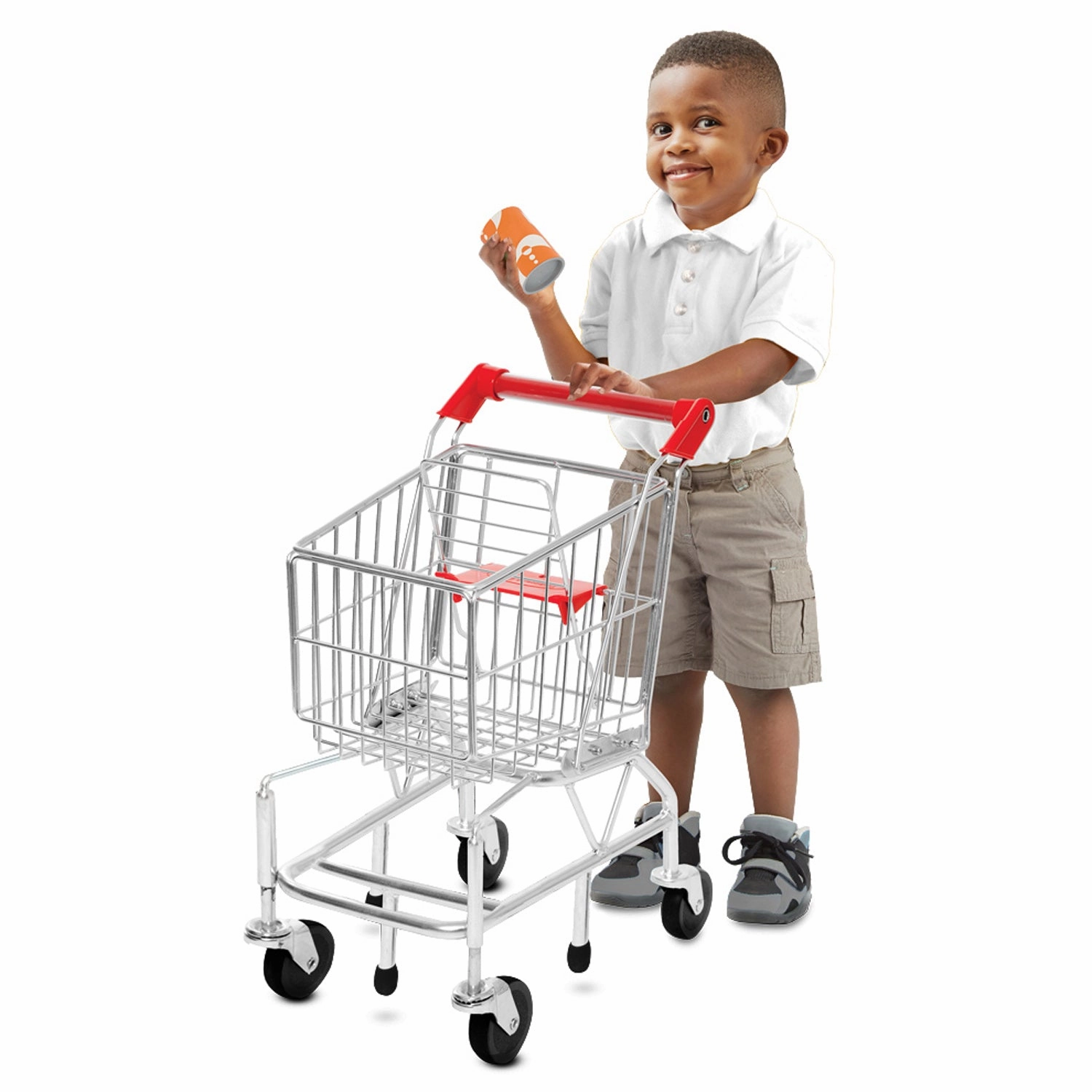 Melissa & Doug Deluxe Metal Shopping Cart Toy