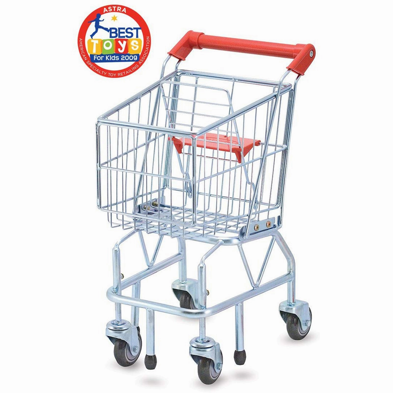 Melissa & Doug Deluxe Metal Shopping Cart Toy