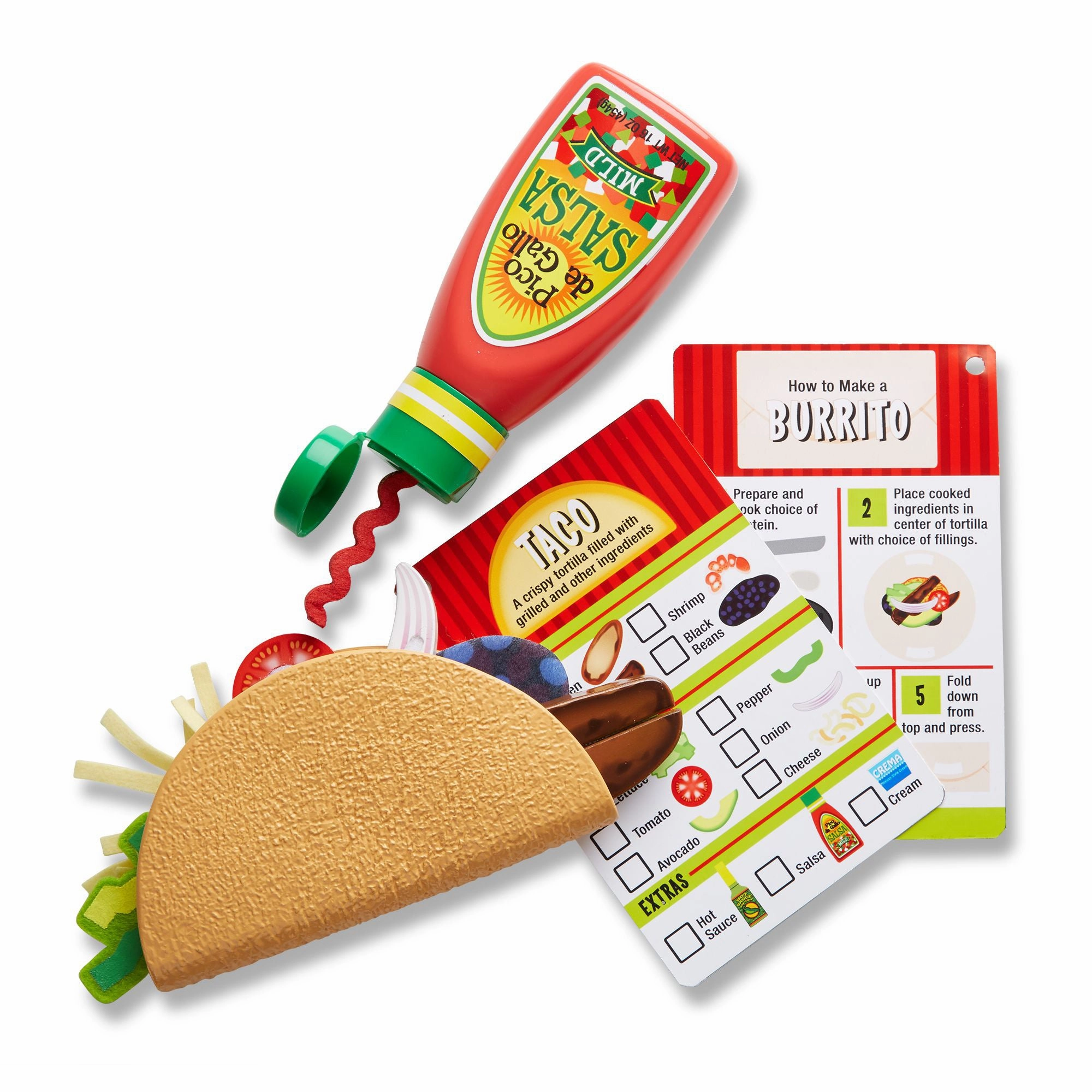 Melissa & Doug Fill & Fold Taco & Tortilla Set