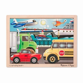 Melissa & Doug Fresh Start On The Go 12 Piece Wooden Jigsaw Puzzle