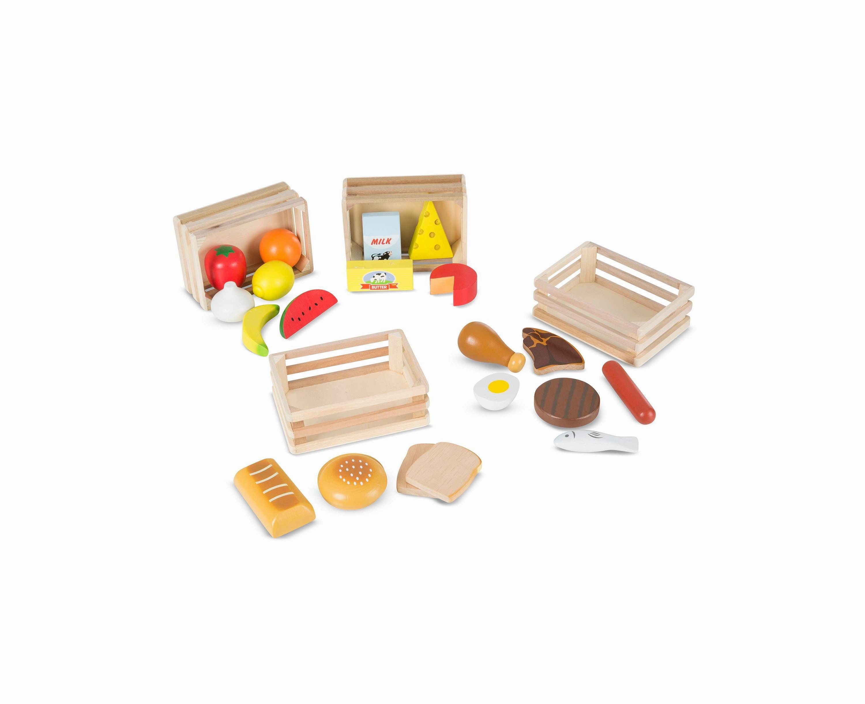 Melissa & Doug Healthy Playtime Wooden Food Groups Set