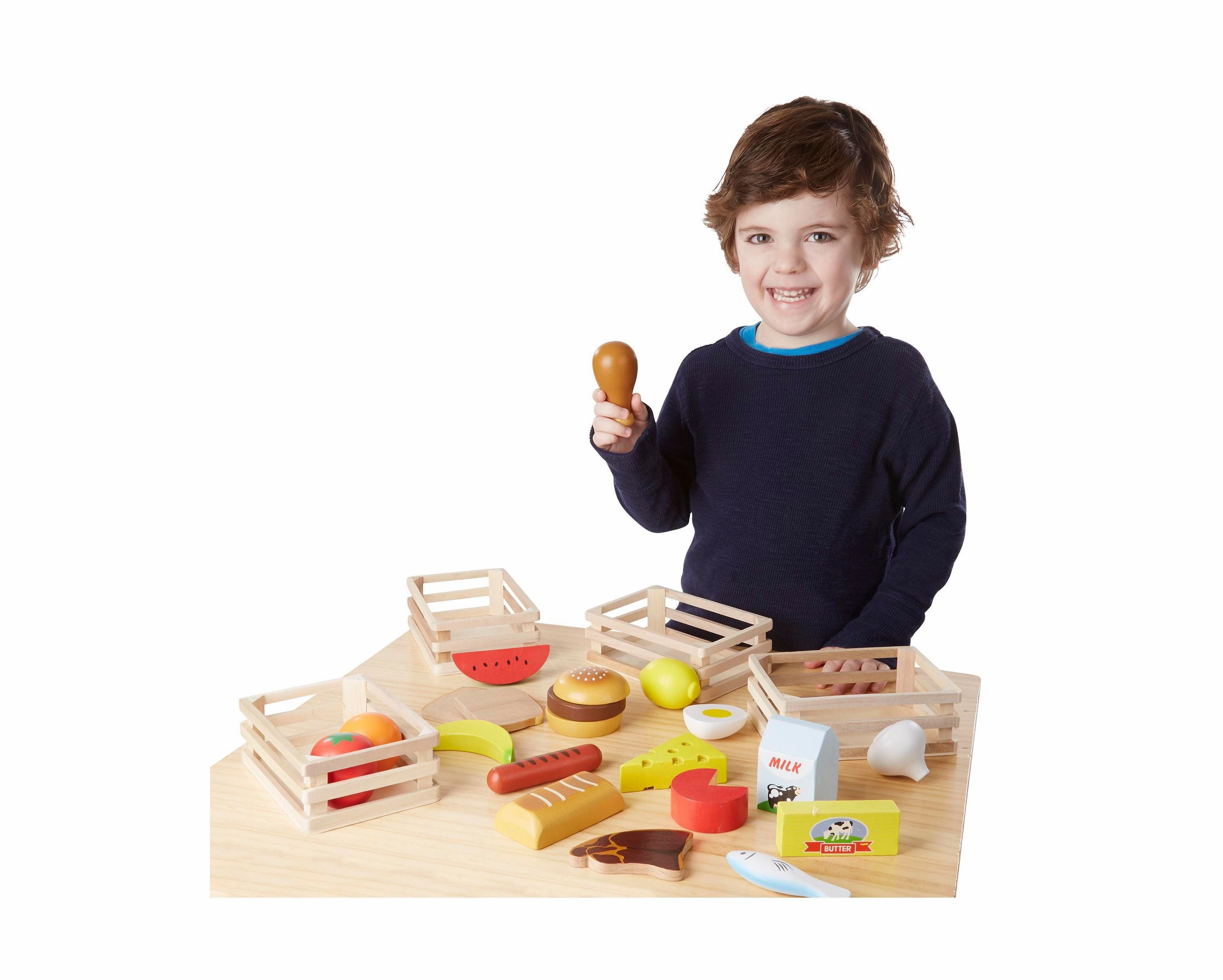 Melissa & Doug Healthy Playtime Wooden Food Groups Set