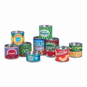 Melissa & Doug Playful Grocery Cans Pretend Play Set - 10 Pieces