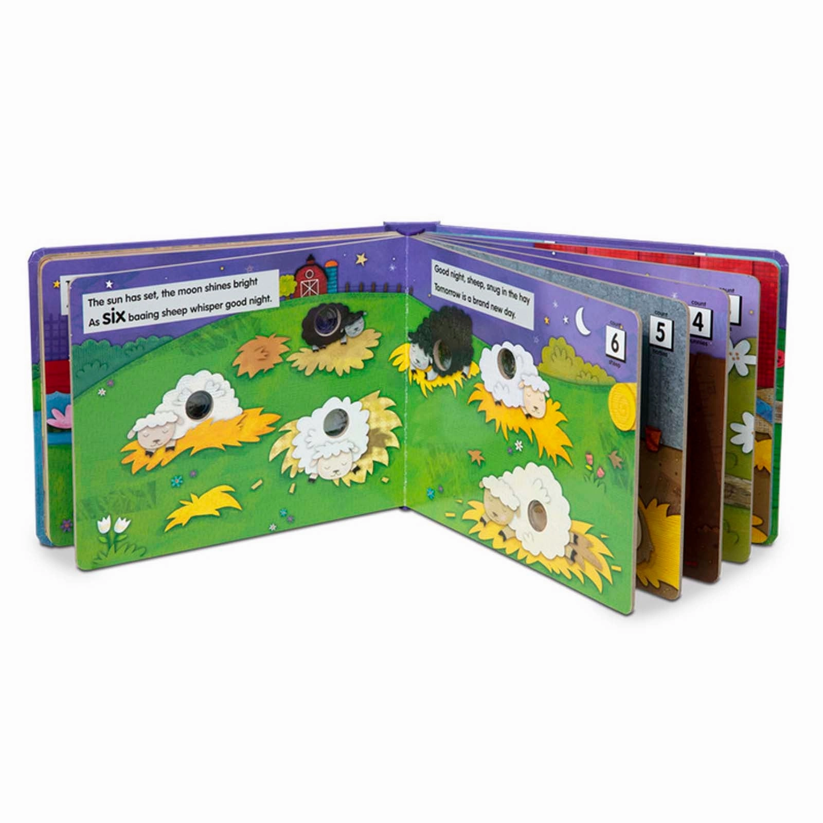 Melissa & Doug Poke-A-Dot! Good Night, Animals Board Book