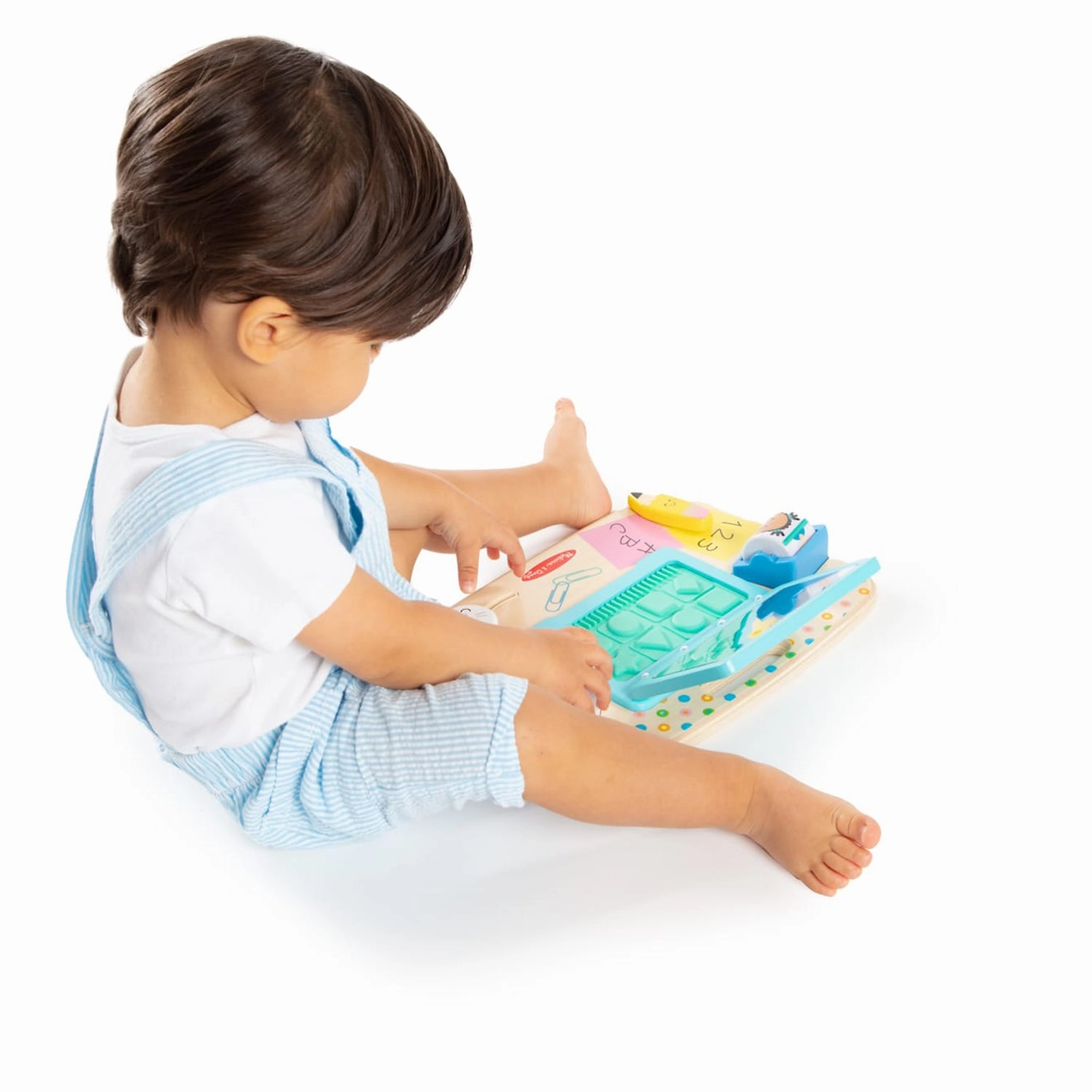Melissa & Doug Work & Play Desktop Activity Board - Interactive Toddler Toy