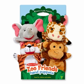 Melissa & Doug Zoo Friends Hand Puppet Set - 4-Piece
