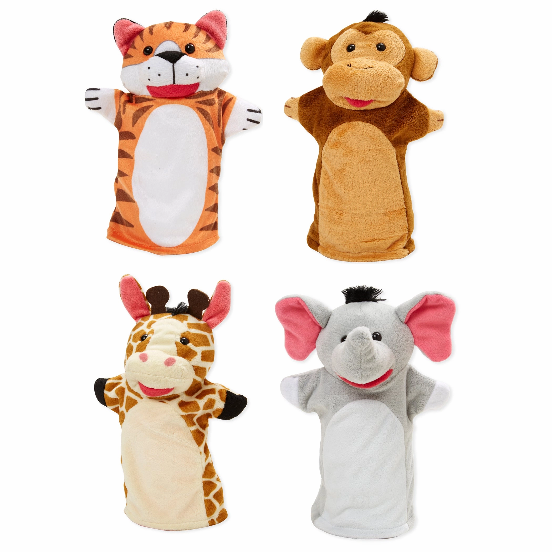Melissa & Doug Zoo Friends Hand Puppet Set - 4-Piece