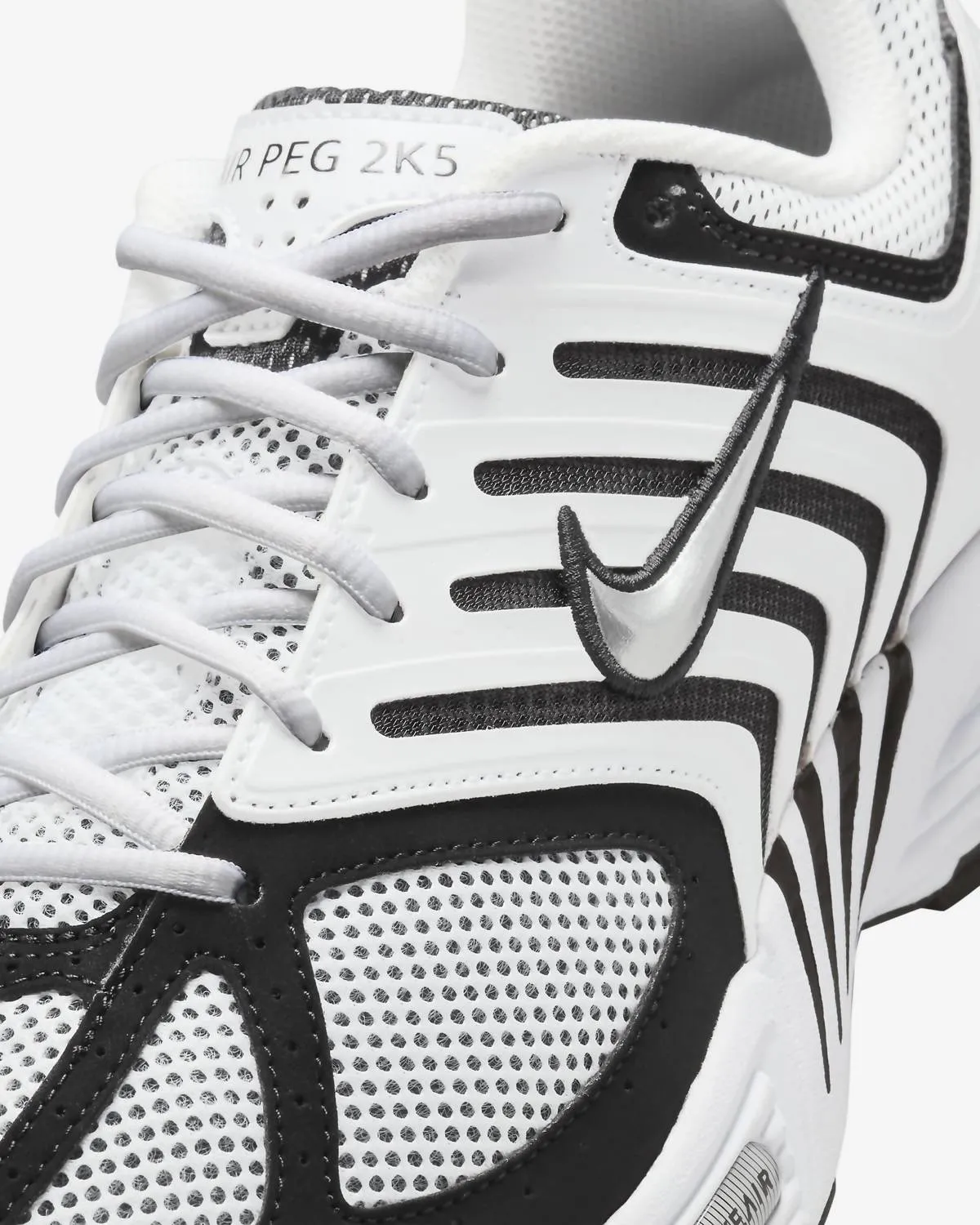 Men's Air Pegasus 2005 In White/metallic Silver-Black