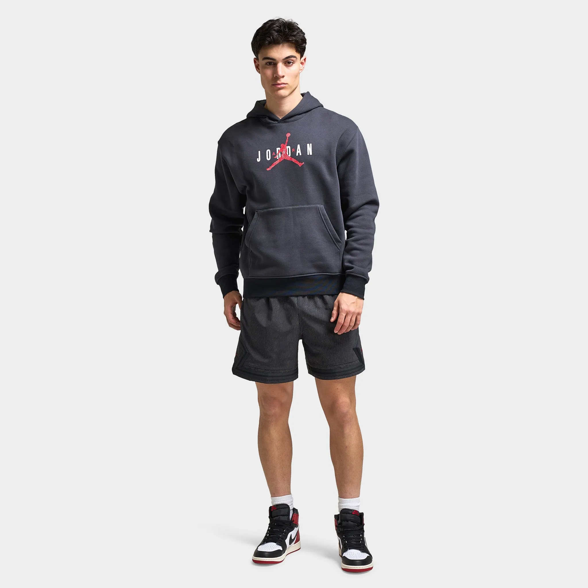 Mens Jordan Jordan Dri-FIT Gel Reflective Diamond Shorts Off Noir / Gym Red