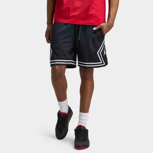Mens Jordan Jordan Dri-FIT Mesh Diamond Shorts Black / White - White