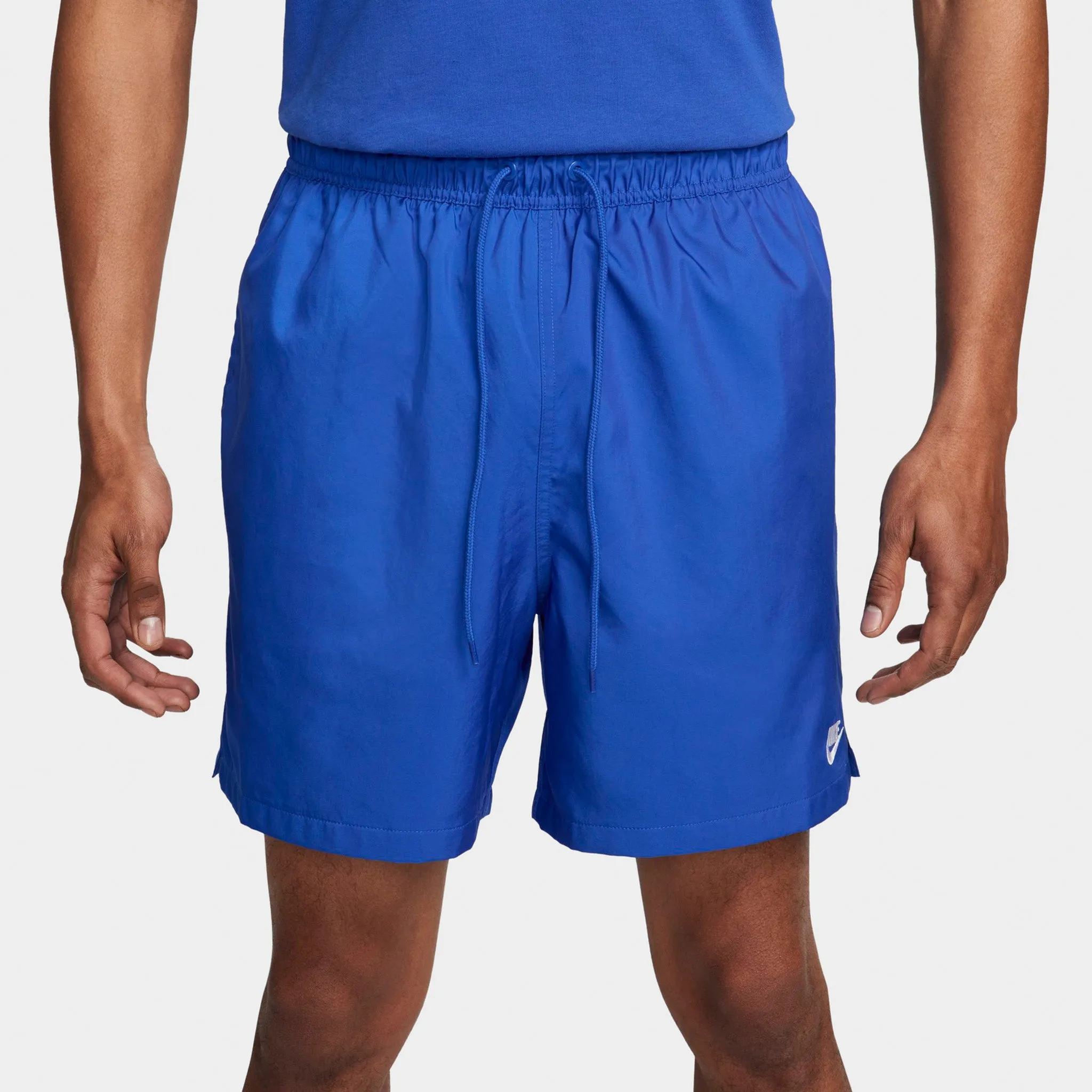 Mens Nike Nike Club Flow Shorts Game Royal / White