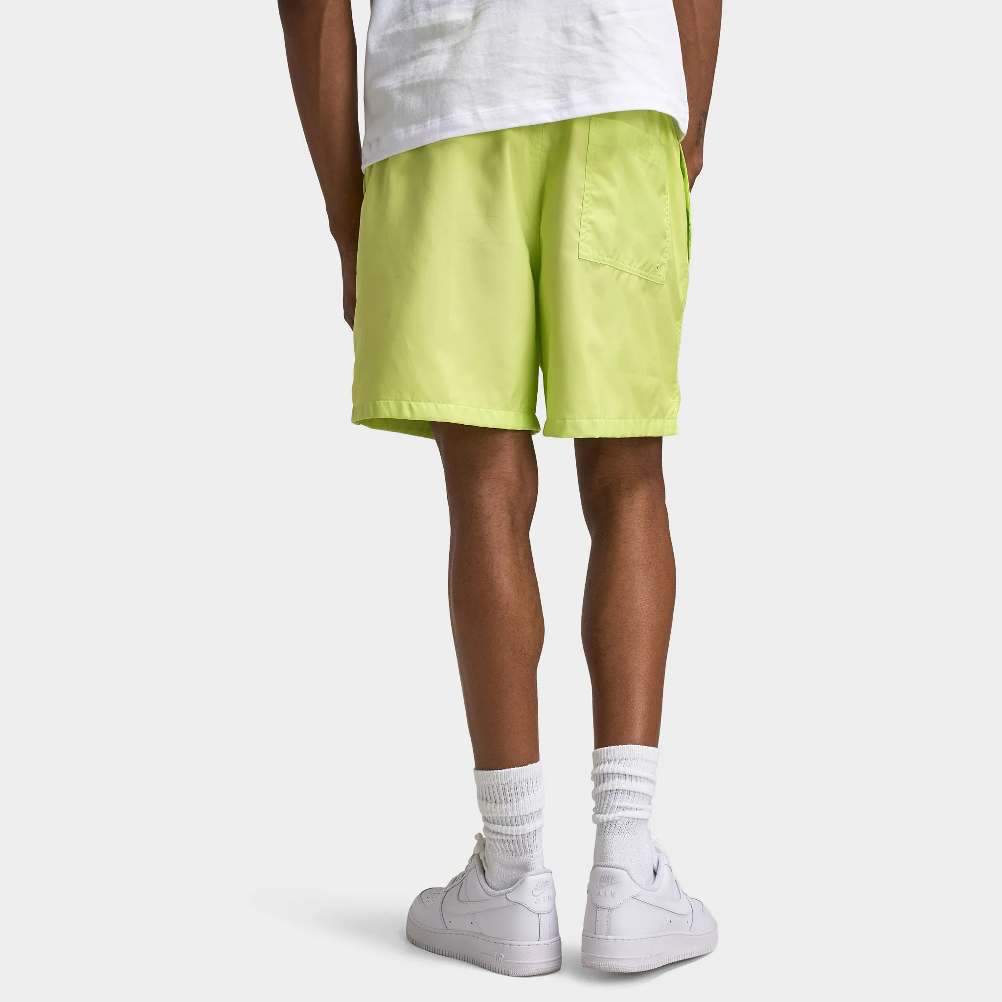 Mens Nike Nike Club Flow Shorts Light Lemon Twist / White