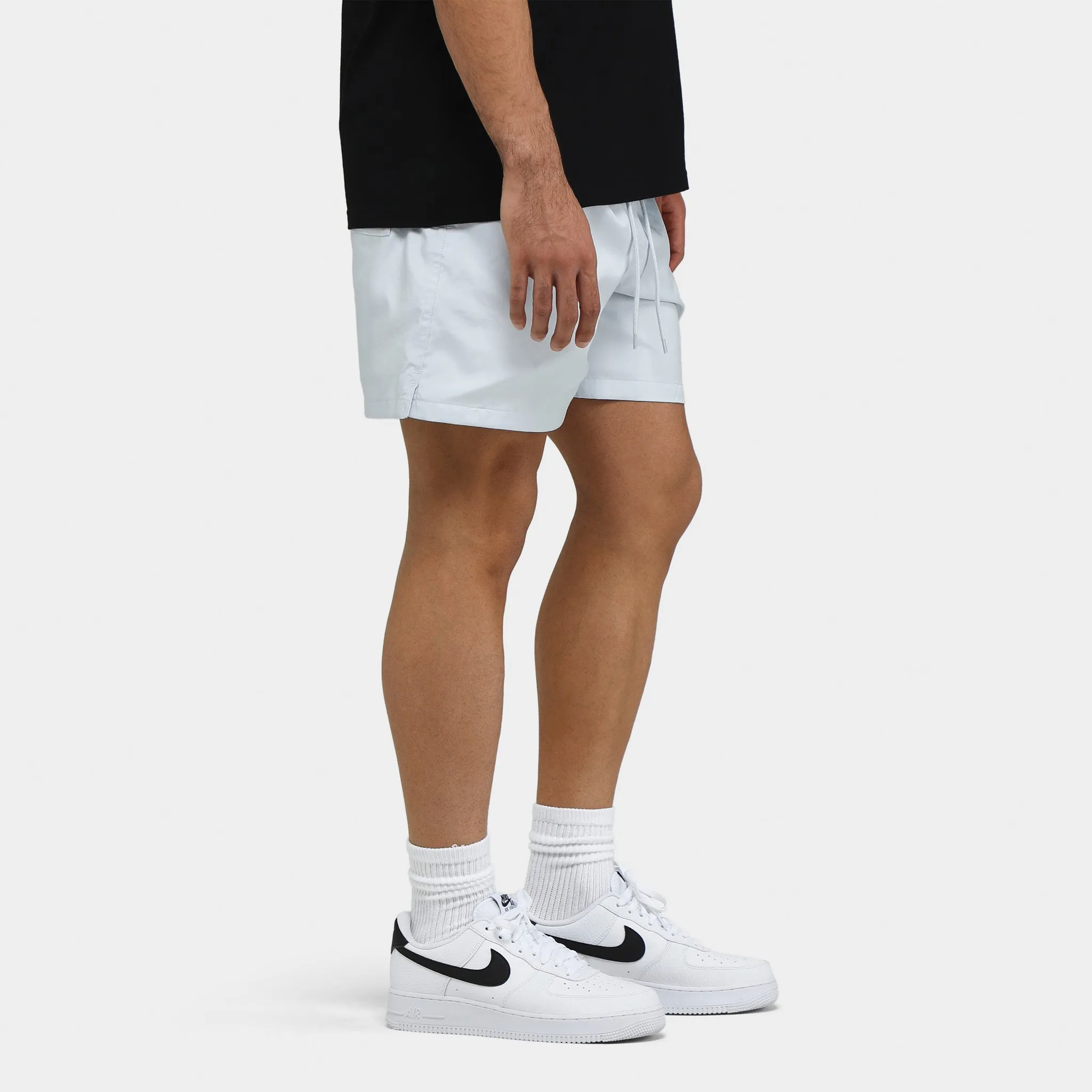 Mens Nike Nike Club Flow Shorts Pure Platinum / White