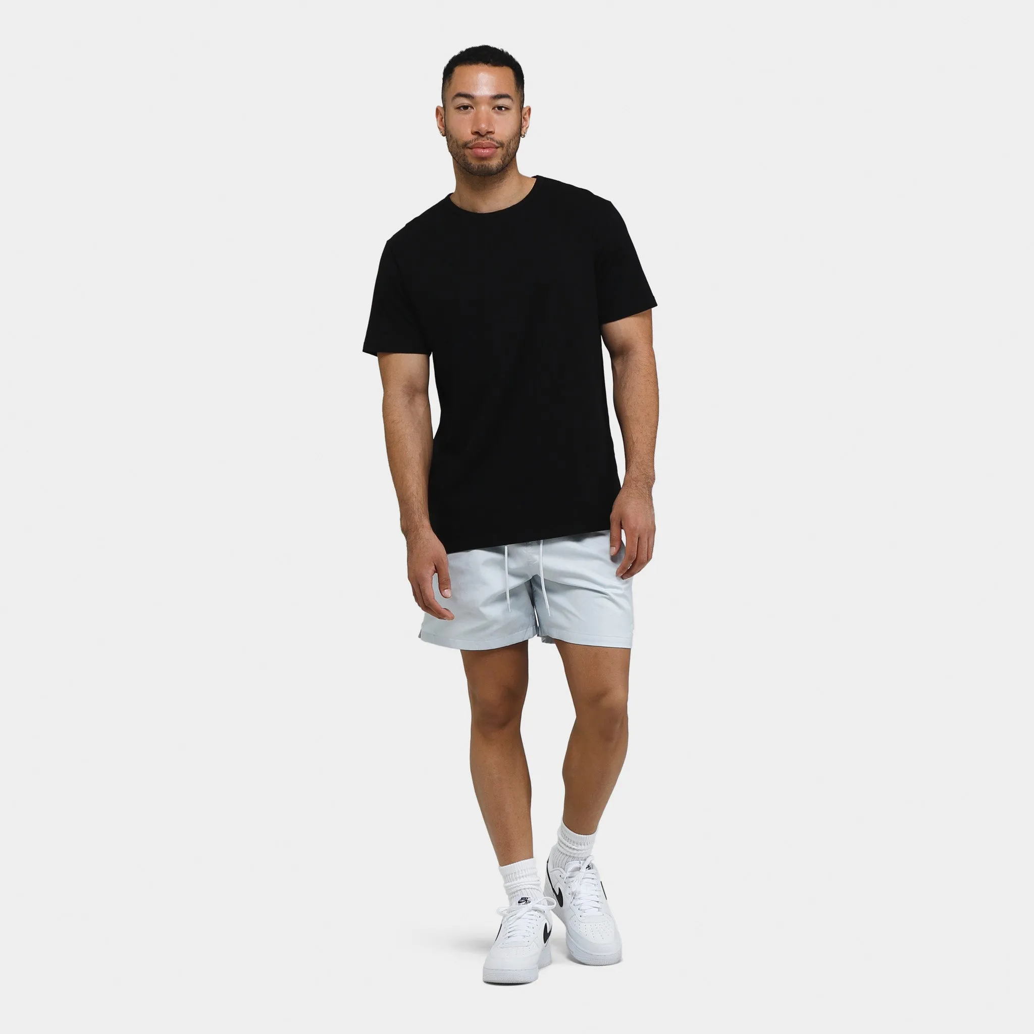 Mens Nike Nike Club Flow Shorts Pure Platinum / White