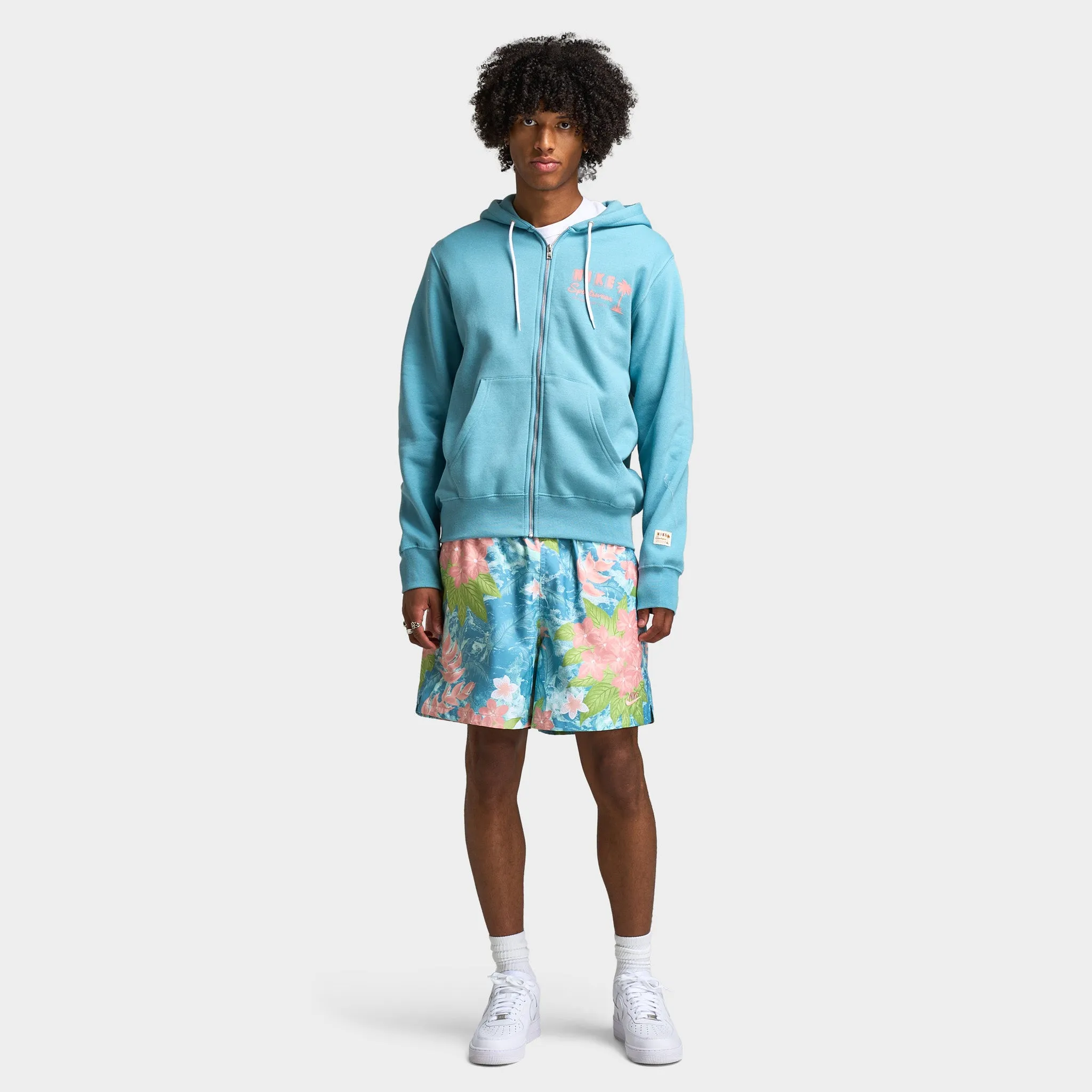 Mens Nike Nike Club Flow Shorts Sweet Mint Foam / Denim Turq - Mint Foam