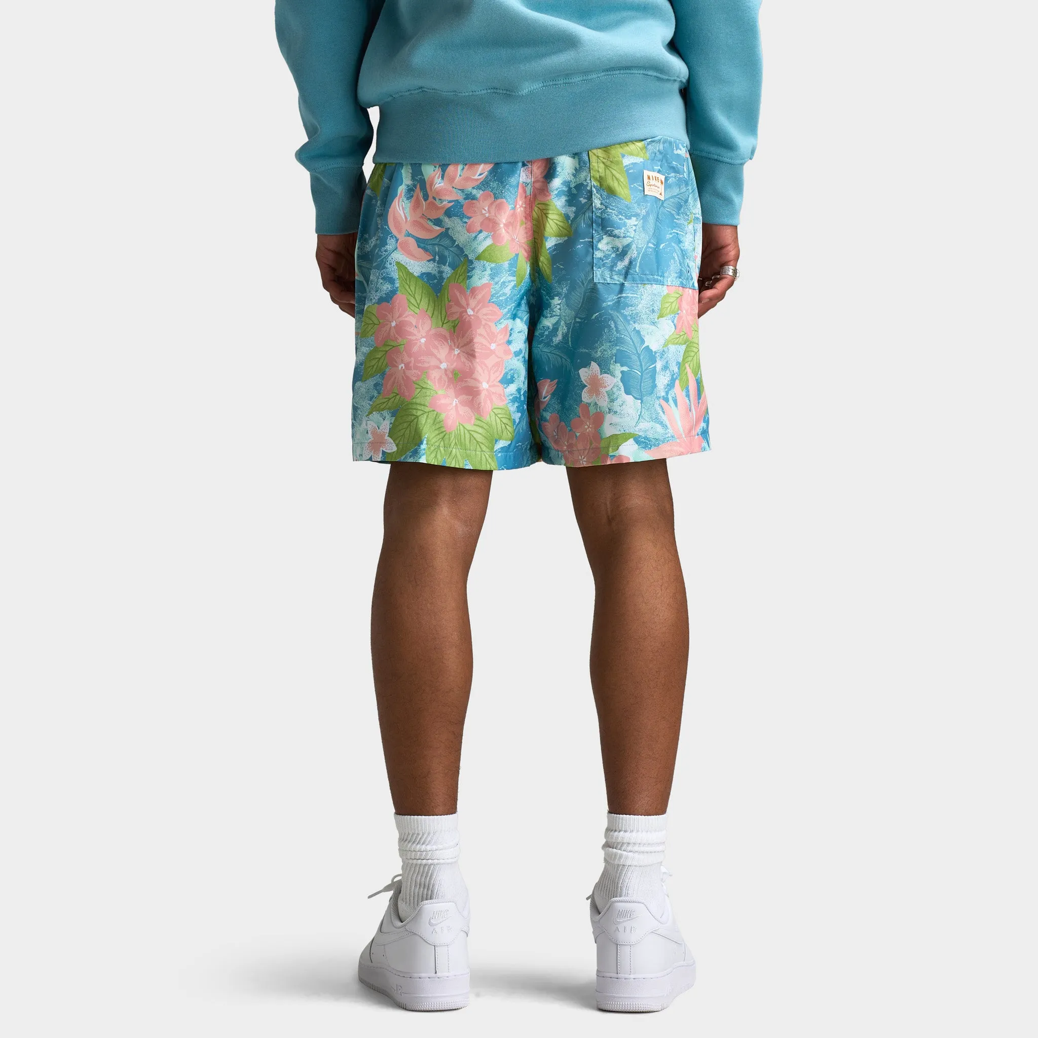 Mens Nike Nike Club Flow Shorts Sweet Mint Foam / Denim Turq - Mint Foam