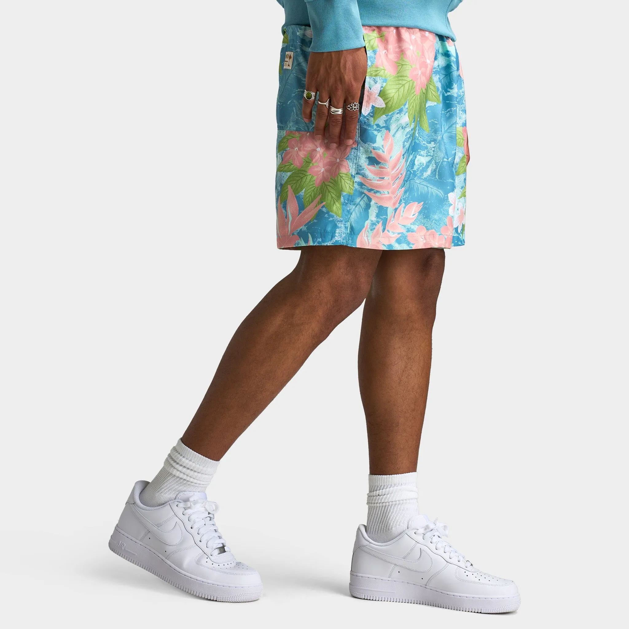 Mens Nike Nike Club Flow Shorts Sweet Mint Foam / Denim Turq - Mint Foam