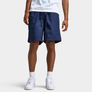 Mens Nike Nike Club Washed Flow Shorts Obsidian / Obsidian