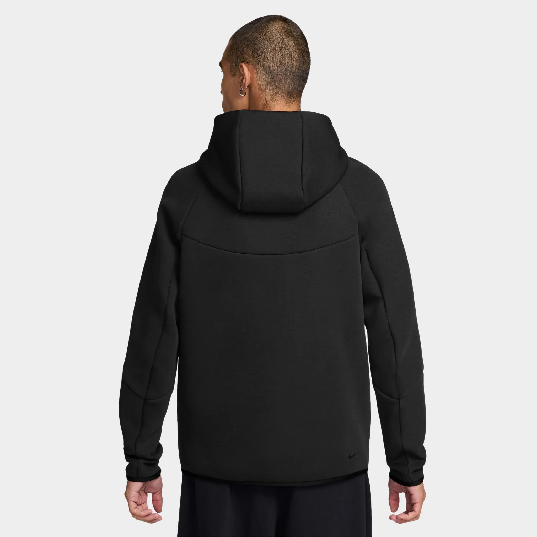 Mens Nike Nike Tech Fleece Full-Zip Windrunner Hoodie Black / Black