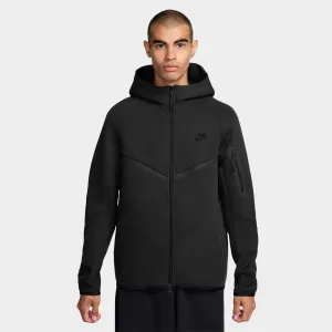 Mens Nike Nike Tech Fleece Full-Zip Windrunner Hoodie Black / Black