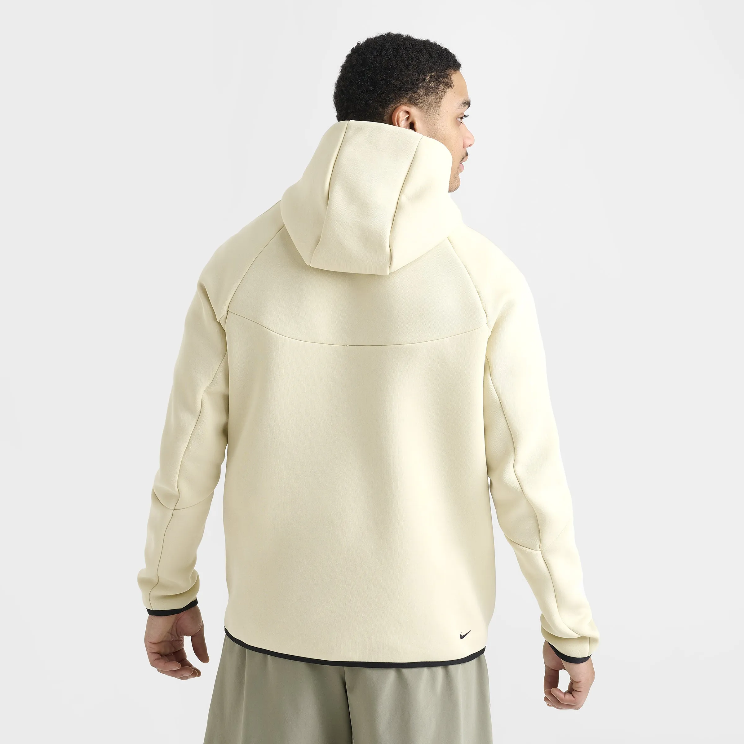 Mens Nike Nike Tech Fleece Full-Zip Windrunner Hoodie Light Khaki / Black