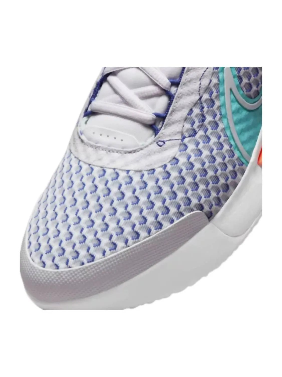 Men's Zoom Court Pro Hc Shoes In White/turquoise