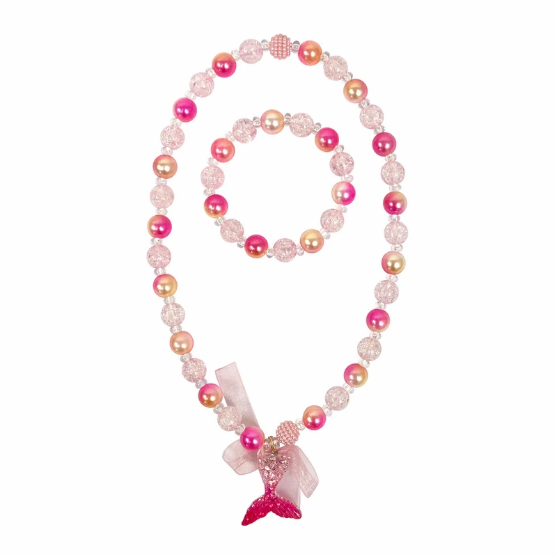 Mermaid Tail Necklace & Bracelet Set