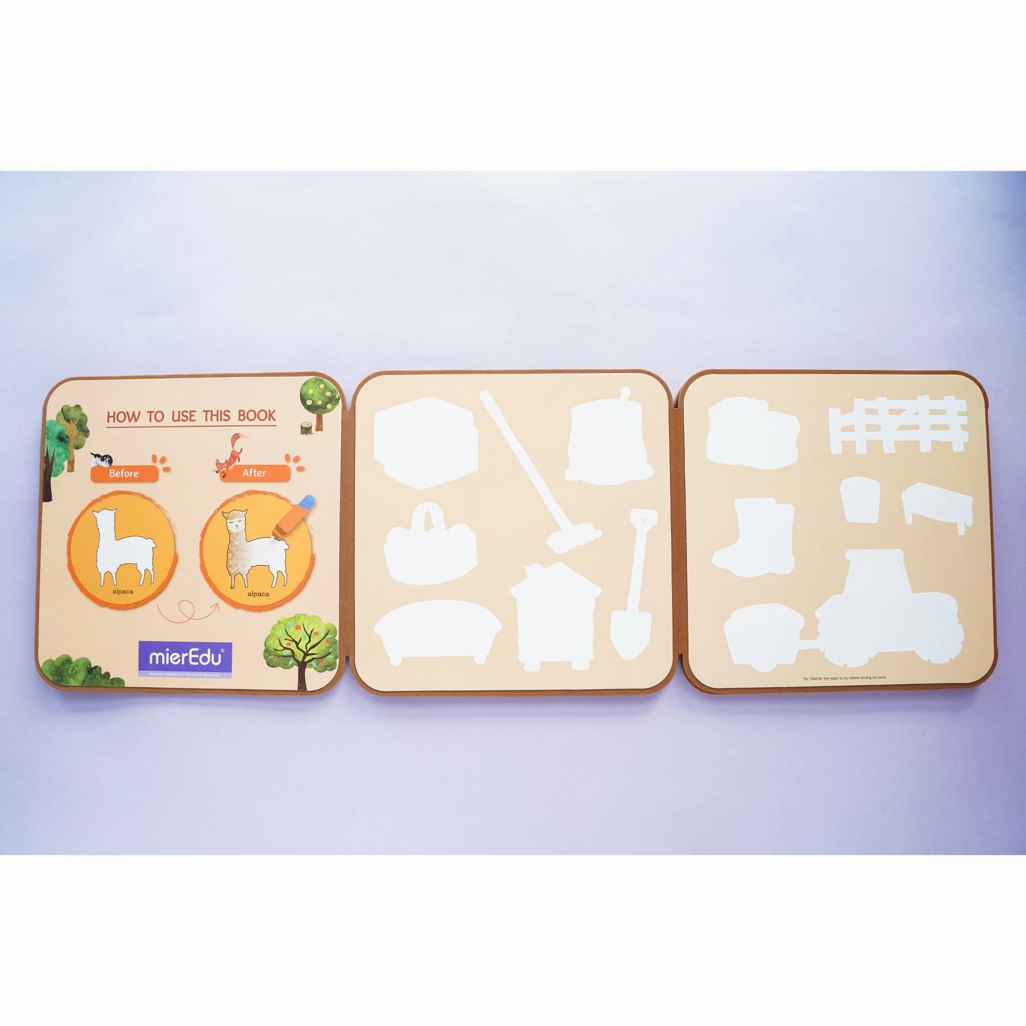 MierEdu Farm Animals Magic Water Doodle Book